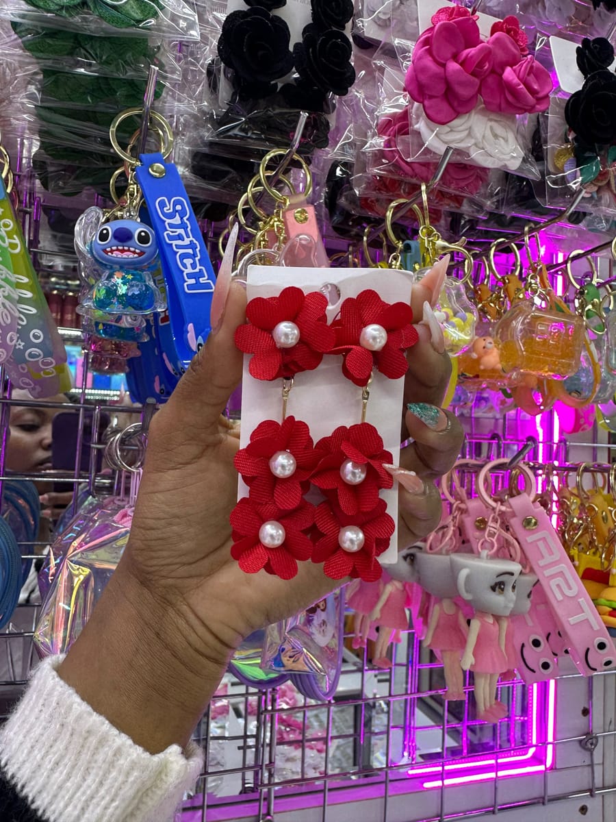Floral earrings
