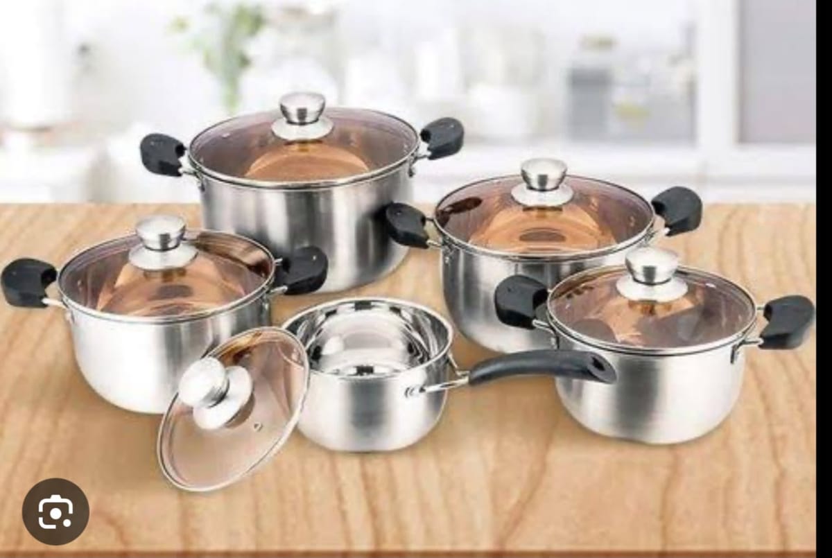 Nonstick aluminum cookware set
